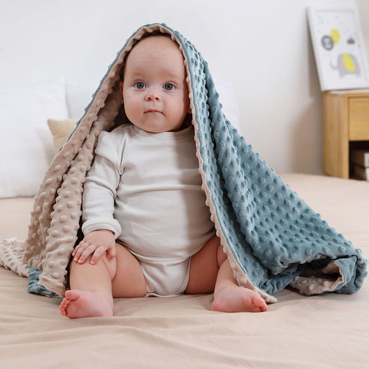 Baby Blanket For Girls Super Soft Double Layer With Dotted Backing Soft Baby Blanket With Dotted Backing Newborn Nursery Swaddling Blankets Infants Boys Girls Receiving Blanket For Toddler