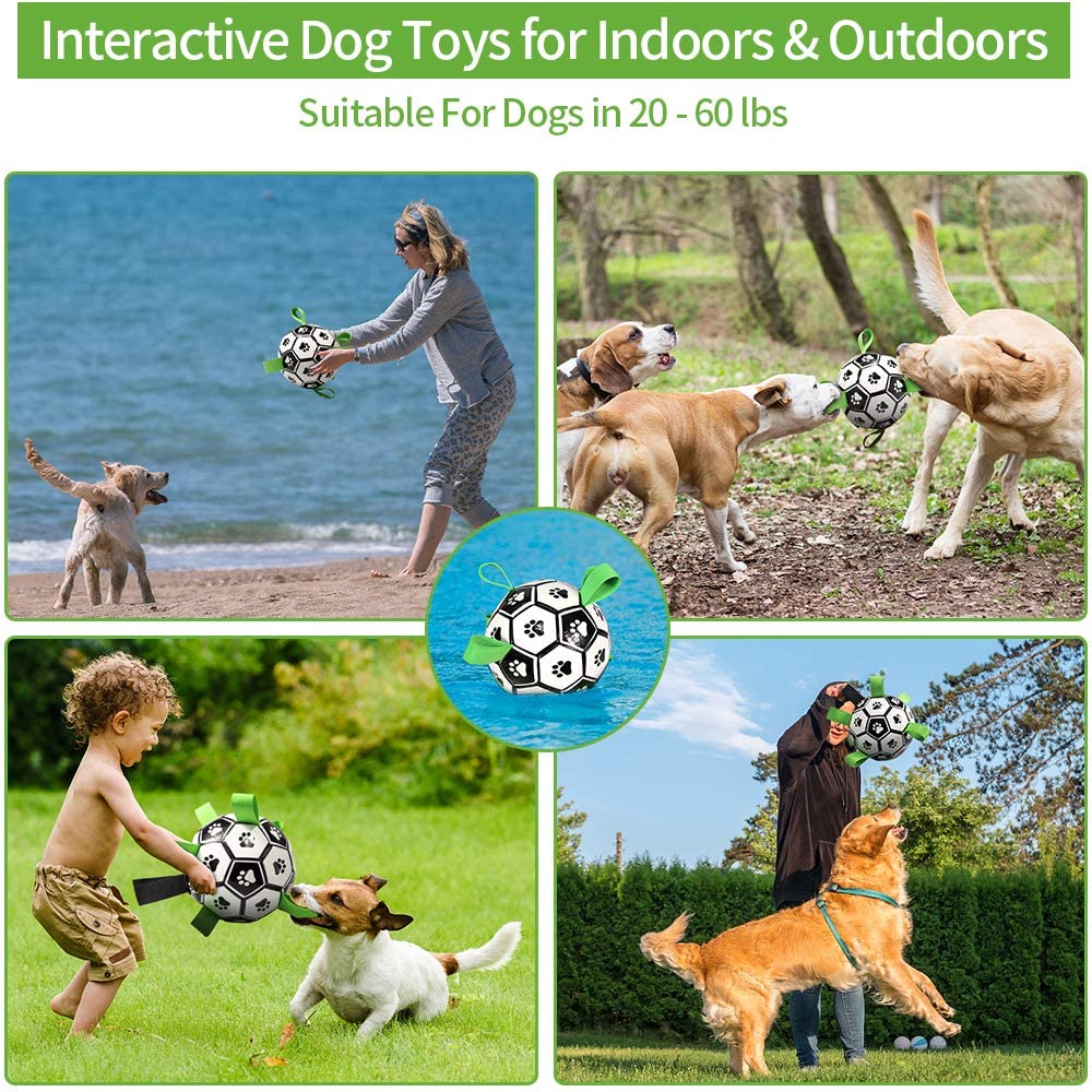 Hund Spielzeug Interaktive Pet Fußball Spielzeug mit Halte Tabs Hund Outdoor training Fußball Haustier Beißen Kauen Kugeln für Hund zubehör